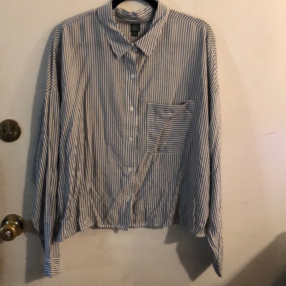 Wild Fable Button Down Crop Top